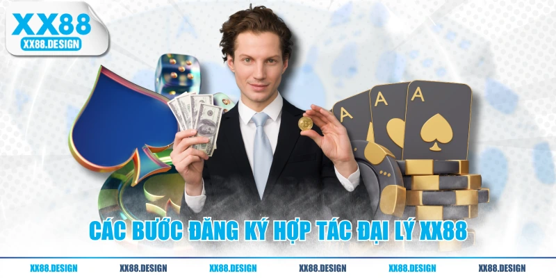 Đại Lý XX88 - Mời Thêm Người Chơi, Nhận Hoa Hồng 60% 3 Các bước đăng ký hợp tác đại lý XX88