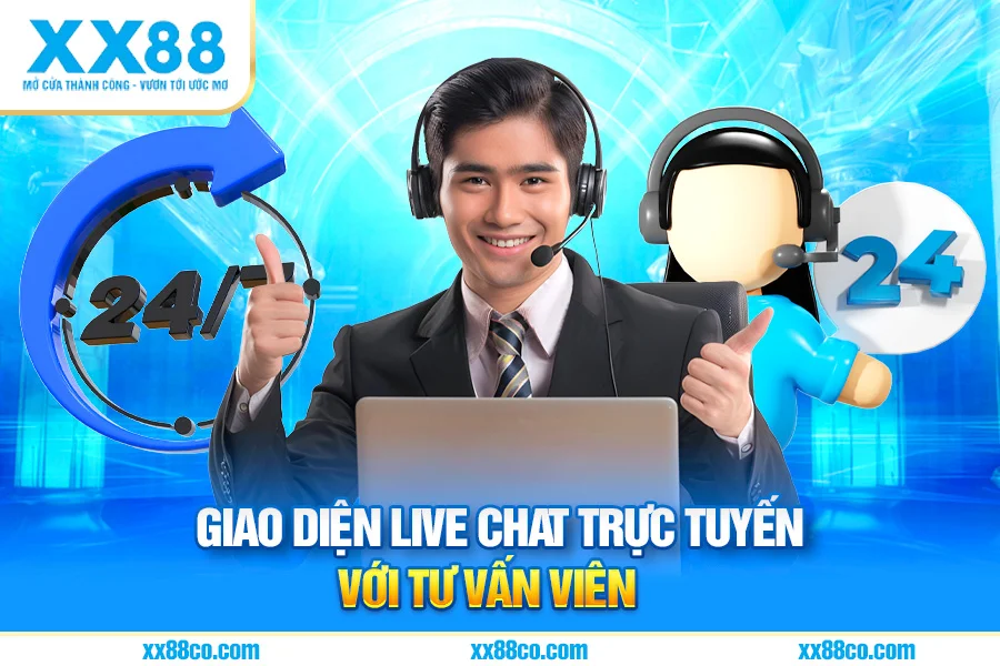 Giao Diện Live Chat Trực Tuyến Với Tư Vấn Viên